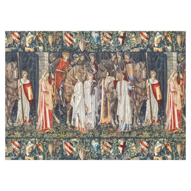 Quest for Holy Grail, Arming,Departure of Knights  Tablecloth (Front (Horizontal))