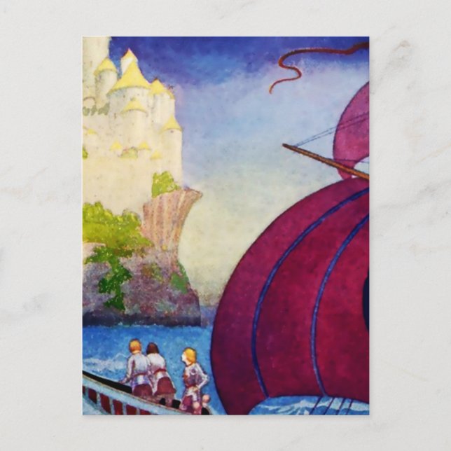 “Quest for the Grail” by Thomas Mackenzie Postcard (Front)