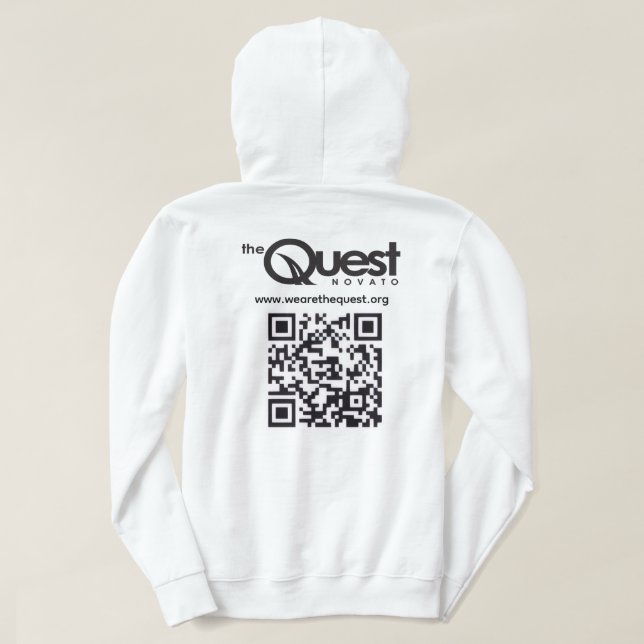 Quest Hoodie with Logo and QR Code (Design Back)