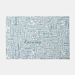 Question Apprendre Nuage MotssTexte Motif Message Doormat