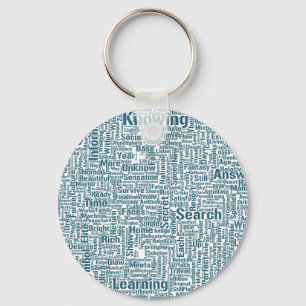 Question Apprendre Nuage MotssTexte Motif Message Key Ring