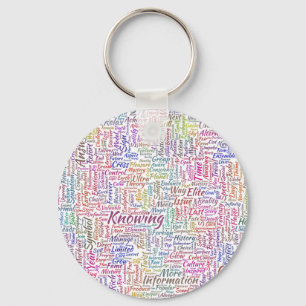 Question Apprendre Nuage MotssTexts Motif Message Key Ring