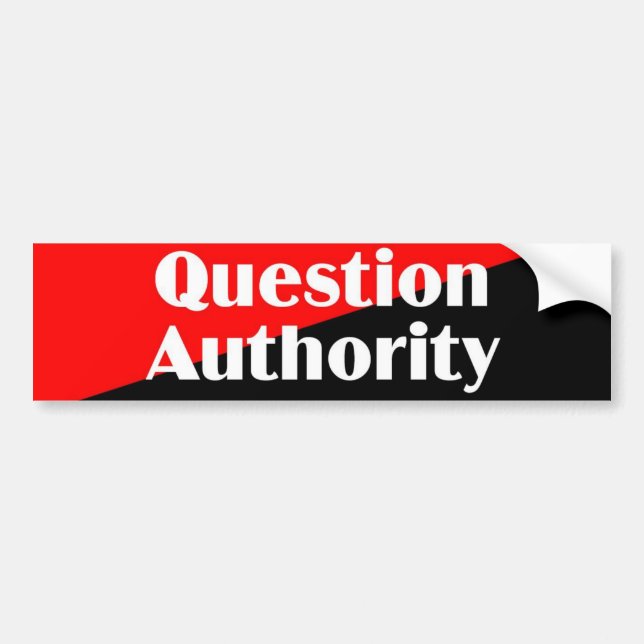Question Authority 2 sticker (Front)