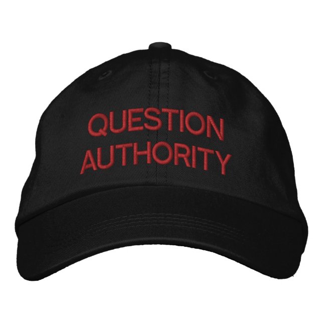Question Authority Embroidered Hat (Front)