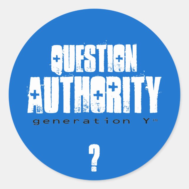 Question Authority II Sticker (Front)