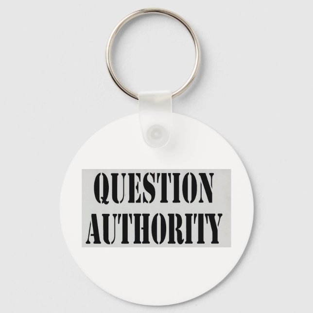 Question Authority Key Ring (Front)