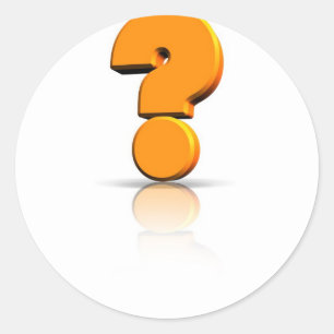 Question Classic Round Sticker