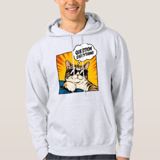 Question Everything - Conspiracy Cat Hoodie
