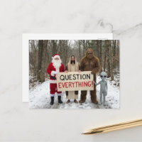 Question Everything Postcard