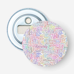 Question Learn Nuage MotssTexte Motif Message Bottle Opener