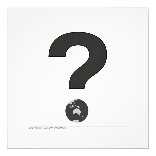 QUESTION MARK 03  PHOTO PRINT (Front)