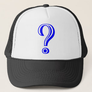 Question Mark Chiseled Trucker Hat