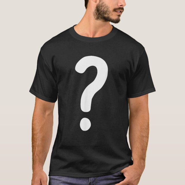 Question Mark Couple Guess Who Costume T-Shirt (Front)