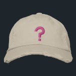 ? Question Mark Embroidered Symbol on Hat<br><div class="desc">? - question mark symbol. A question mark instead of a light bulb to symbolise confusion instead of a great idea!</div>