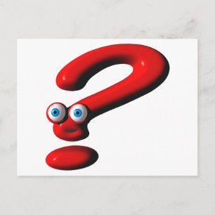 Question Mark Face Postcard