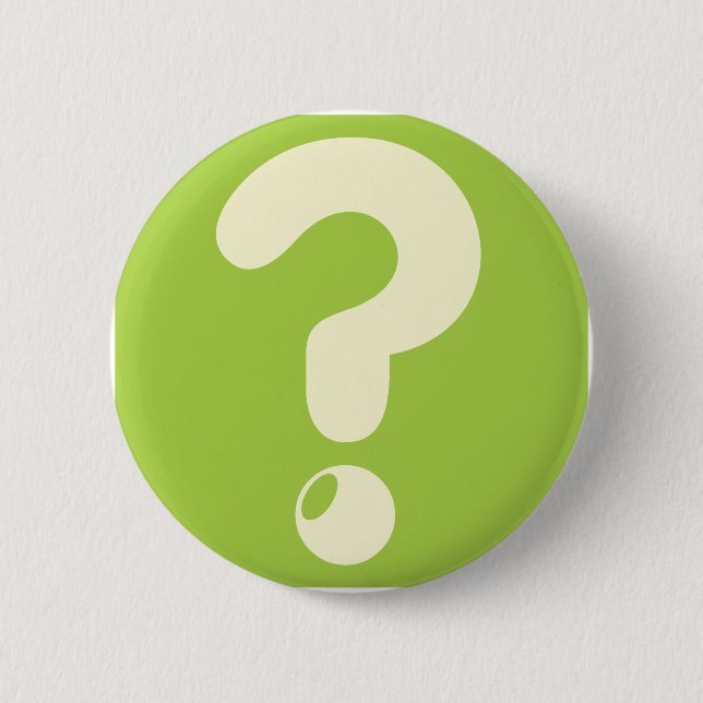 Question Mark Icon 6 Cm Round Badge (Front)