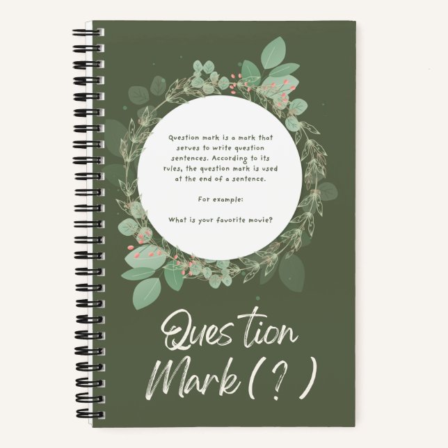 Question Mark Notebook (Front)