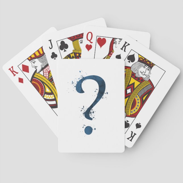 Question mark playing cards (Back)