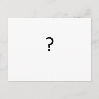 Question Mark Postcard