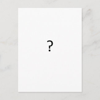 Question Mark Postcard