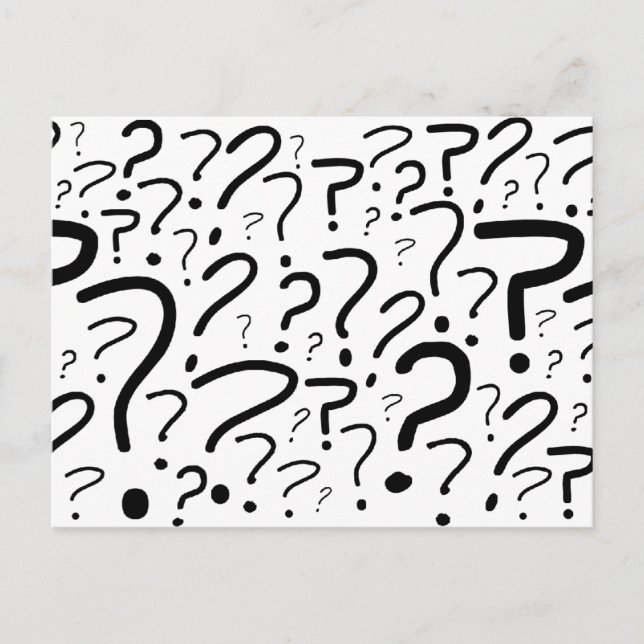 Question Mark Postcard (Front)