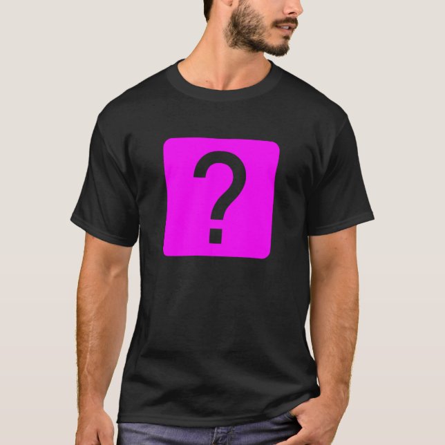 Question Mark Square Panel T-Shirt (Front)