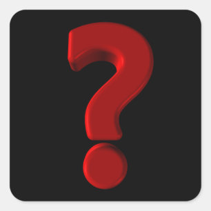 Question Mark Stickers