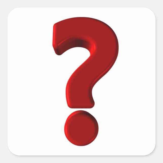 Question Mark Stickers (Front)