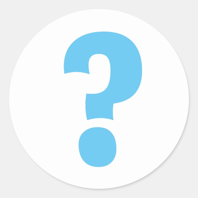 Question mark stickers and envelope seals (Front)