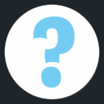 Question mark stickers and envelope seals<br><div class="desc">Question mark stickers and envelope seals. Round mystery stickers for Birthday party,  gender reveal,  baby shower,  wedding and more. Boy or girl surprise.</div>