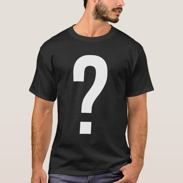 Question Mark Symbol Punctuation Mark T-Shirt (Front)