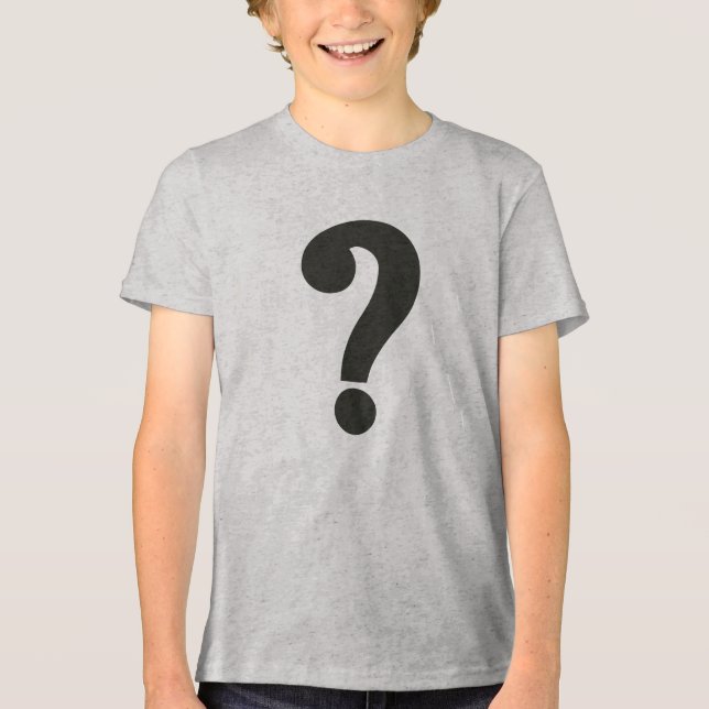 Question Mark  Tri-Blend Shirt (Front)