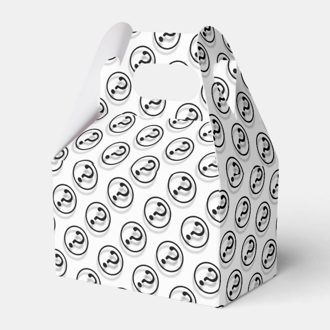 Question Marks Favour Box (Front Side)