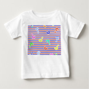 Question Marks Funky Stripes Baby Bodysuit