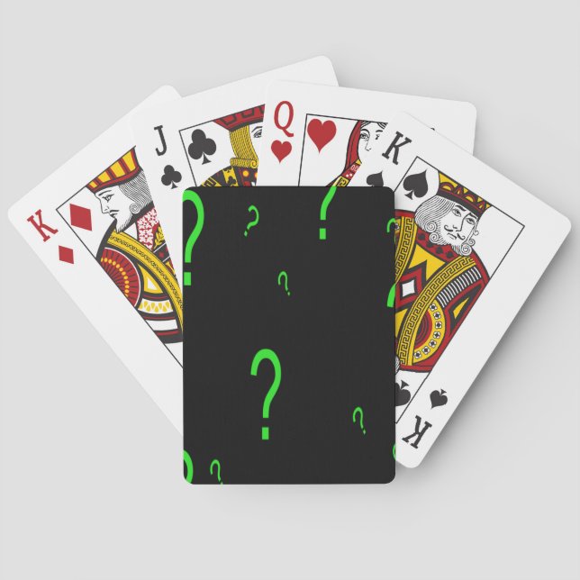 Question Marks Playing Cards (Back)