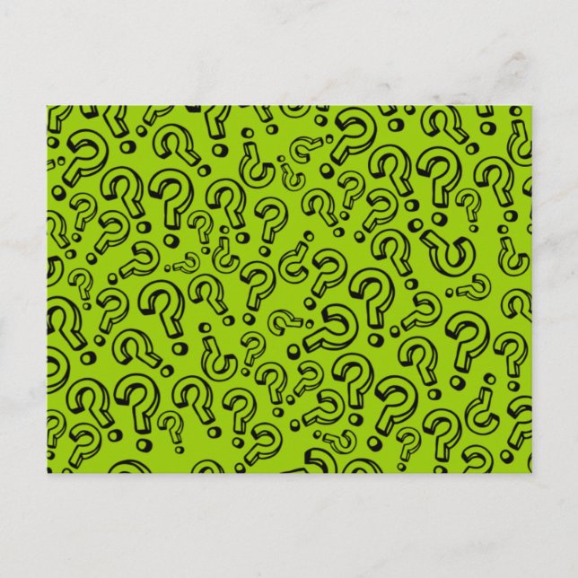 Question Marks Postcard (Front)