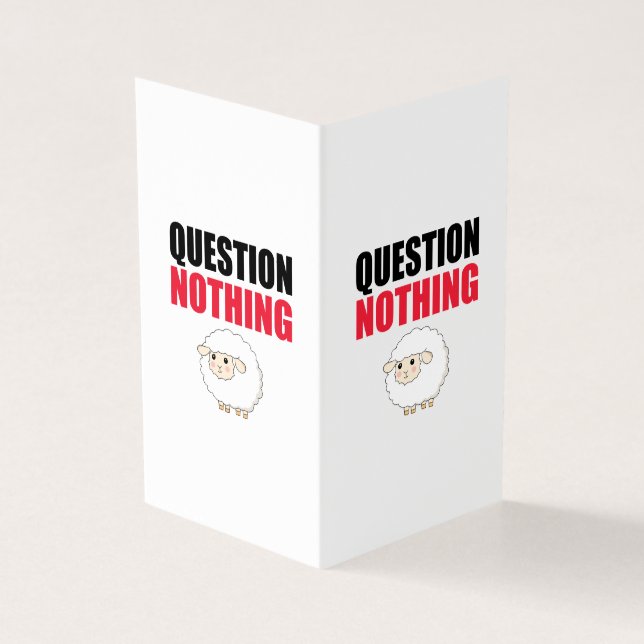 Question Nothing Sheep (Outside)