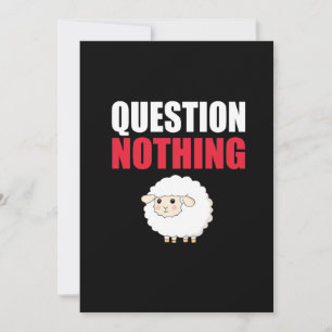 Question Nothing Sheep