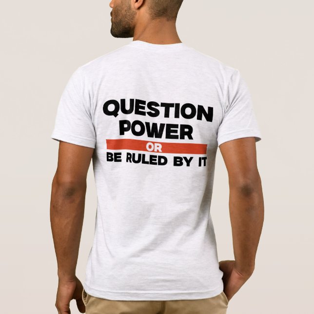 Question Power Men's T-Shirt (Back)