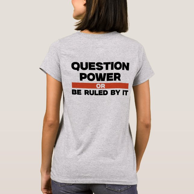 Question Power Women's T-Shirt (Back)