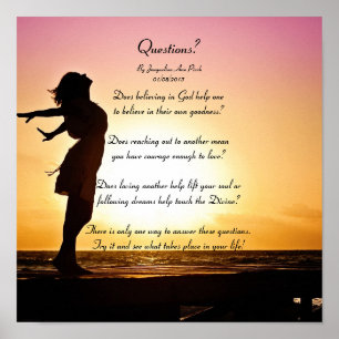 Questions Poetry Poster