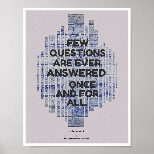 Questions Poster (Front)