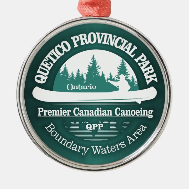 Quetico PP (CT) Metal Tree Decoration (Front)