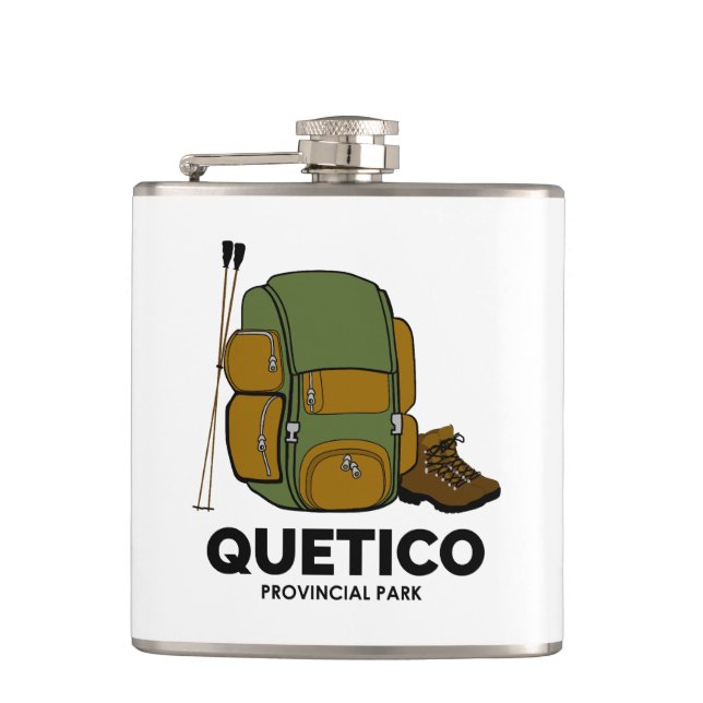 Quetico Provincial Park Backpack Hip Flask (Front)