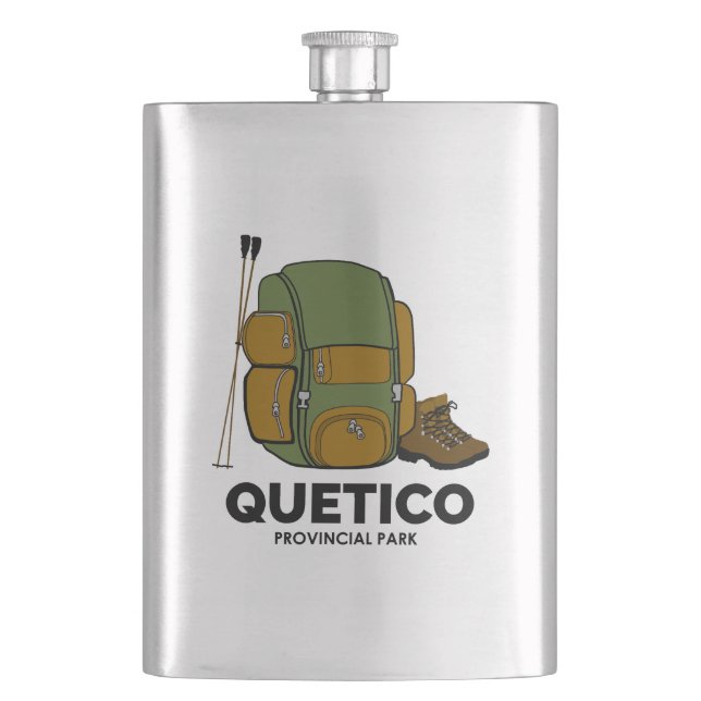 Quetico Provincial Park Backpack Hip Flask (Front)