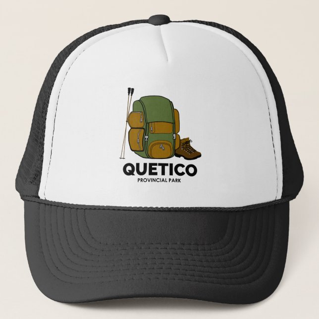 Quetico Provincial Park Backpack Trucker Hat (Front)