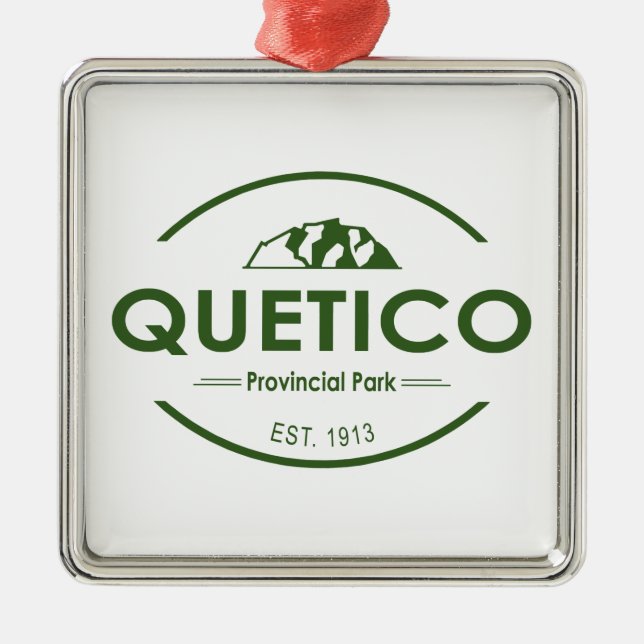Quetico Provincial Park Metal Tree Decoration (Front)
