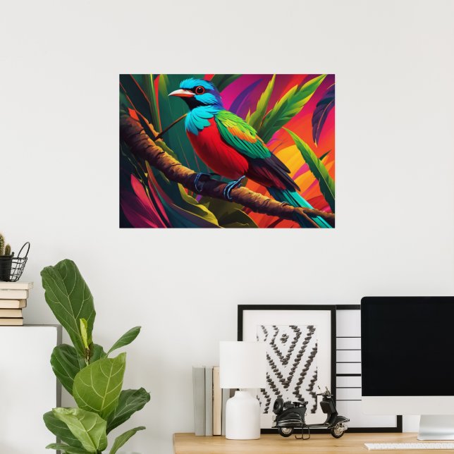 Quetzal Bird Poster (Home Office)