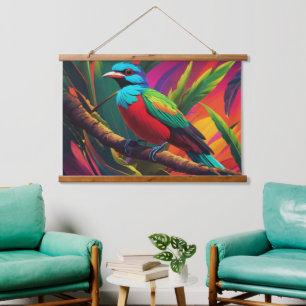 Quetzal Bird Wall Tapestry