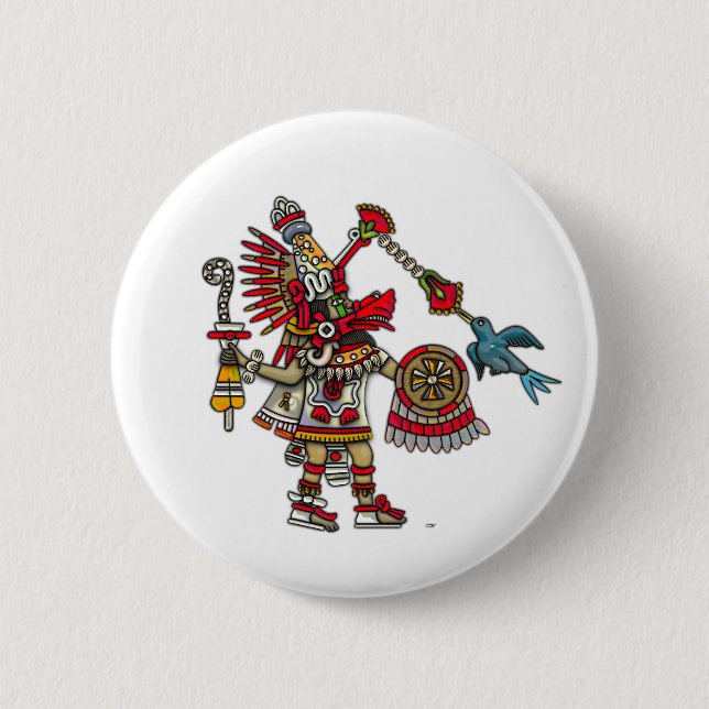 Quetzalcoatl 6 Cm Round Badge (Front)